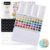 Artecho Metallic Watercolor Paints, 50 Glitter Watercolor Paint Set, Water Colors Paint Adult Set with Bottom Ring for Easy Holding, Ideal for Amateur Hobbyists, Painting Lovers and Artists