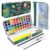 Artecho Watercolor Paint Set, 50 Colors, Portable Travel Case