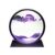 Arthink Moving Sand Art Picture in Motion Round Glass 3D Deep Sea Landscape, Dynamic Sand Art Sandscapes, Sensory Relaxing Desktop Table Decor Desk Decor Art Desk(7 inch, Purple)