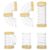 Artibetter 1 Set Hamster Cage Extension Tracks, DIY External Tunnel Tubes