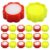 Artibetter 30pcs Finger Wet Sponge: Fingertip Moistener – Flower Shape Wet Sponge Cup – Office Finger Moistener for Cashiers Counting Money Papers Bills Documents