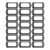 Artibetter 40pcs Metal Drawer Label Frame Holders, Antique File Cabinet Tag Label Holder, Card Catalog Nameplate Frames for Cupboard Bookshelf Drawers