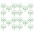 ARTIBETTER 40pcs Metal Four Leaf Clover Paper Clips Cute Shamrock Shaped Decorative Clips for Paper Portable and Resistant for Planner and Stationary Use