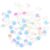 Artibetter 50pcs Water Drop Glass Beads with Hole Design for Jewelry Making DIY Accessories, Delicate Glass Spacer Beads for Handicrafts and Crafts Making