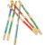 ARTIBETTER 6pcs Creative Cartoon Gold Staff Gel Pens for Smooth Writing, Plastic Fine Point Pens for Students in School and Office Use Color