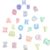 ARTISAMILY 30pc Luminous Letter Beads Alphabet Large Hole Acrylic Beads
