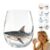 Artisanal Blue Ringed-Octopus Wine Glass, 3D-Octopus Glassware Stemless, Ocean-Fantasy Embossed Glass Collection, Unique Wine Glasses, Everyday Hosting for Chilled Daily Drinks Marine Drinkware