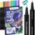 ARTISTRO 12 Metallic Paint Pens for Glass Marking, Rock Painting, Ceramic, Wood, Fabric, Scrapbooking, DIY Craft Making, Coloring – Acrylic Paint Markers Fine Tip 1mm