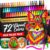 ARTISTRO 72 Precision Dual-Tip Acrylic Paint Markers – Paint Pens Set with Dot & Fine Tips for Fabric, Rock, Glass, Wood, Coloring Books – Arts & Crafts Gift – Classroom Must Haves & School Supplies
