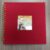 Artmag 8 x 8 Inch DIY Scrapbook Photo Album Linen Cover 20 Sheets/ 40 Pages, Hardcover Kraft White Paper Memory Book for Wedding Anniversary Christmas Family, Red
