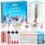 ARTPAR Kids Snowman Kit, 20 Pk Air Dry Clay & Tools, Christmas Craft Gift