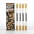 ARTWARD Gold Acrylic Paint Markers 4 Pack, Dual Tip Dot & Fine Acrylic Paint Pens, for Rock, Wood, Glass, Canvas, Ceramic, Metal, Fabric
