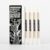 ARTWARD White Acrylic Paint Markers 4 Pack, Dual Tip Brush & Fine Acrylic Paint Pens, for Rock, Wood, Glass, Canvas, Ceramic, Metal, Fabric