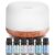 ASAKUKI Classic 500ml Diffuser with Fresh Essential Oil Blends Gift Set