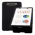 ASelected A4 Clipboard with Storage, Clipboard with Pen Holder, Plastic Clipboards with Compartment, Heavy Duty Storage Box Folder for School, Office, Medical Personnel (Black)