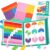 ASFHJP Magnetic Fraction Playbook, 102 Pcs Magnetic Fraction Educational Puzzle Set, Montessori Fraction Manipulatives for Elementary School, Interactive Learning Toys for Kids