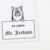 Asian Semi-Longhair Cat Peeking Ex Libris Book Stamp, Duo Hand Mount