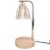 Asixxsix Candle Warmer Lamp, Height Adjustable Electric Wax Melt Warmer with 8H Timer 4 Brightness Levels Flameless Design Bamboo Wood Base for Home Room Decoration (US Plug)