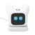 Asixxsix Desk Robot, Emotional Recognition Voice Commands AI Robot Pet with Magnetic Charging Dock for Kids Adults Interactive Learning Companion Compact Portable Design (White)