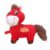 Asixxsix Horse Plush Toy, Adorable Red Stuffed Animal for 2026 Chinese New Year Decor, with Fine Bell Gold Collar and Soft Tail, Festive Kids, Stuffed Animal Doll (Happy)