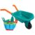 Asixxsix Kids Gardening Tools Set, Kids Gardener Tool Set Toy with Wheelbarrow Watering Can Gloves Shovel Rake Fork and Garden Tools Bag, Birthday Gifts for Boys Girls