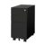 Asmix STW02BK Steel Wagon, 3-Tier, Slim, Black, Storage, Assembly, Caster, All Lock, Key Included, Width 12.8 inches (30 cm), Black, A4 Compatible, Drawers