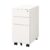 Asmix STW02W Steel Wagon, 3-Tier, Slim, White, Storage, Assembly, Caster, All Lock, Key Included, Width 11.8 inches (30 cm), White, A4 Compatible, Drawers