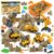 Asoxt 43-Piece Construction Sensory Playset – 2 lbs Play Sand, 4 DIY Trucks, Crane & Road Signs – Creative Sandbox Toy for Kids Ages 3+