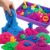 Asoxt Sensory Bin for Boy Girl Kid Toy – 43pcs Play Sand Art Kit with Sandbox, 4lb Color Sand, 17 Molds, Sensory Toy Birthday Gift for Girl Toddler Ages 3-8