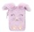 ASTRABAG Pencil Case JUMBO Triple Soft, Fluffy Bunny, 20.5 x 13 x 6 cm, 3 Chambers, Golden Sliders