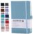 Astro 840-46 Notebook, A6 Size, Light Blue, Cover Included, Pen Holder, Bookmark Drawstring, Elastic Band, Stylish, Cute, Compact, Studying, Office