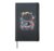 Astronaut Holding Earth Planet Space Galaxy Men Women Kids Hardcover Journal, Black