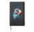 Astronaut Moon Space Shirt Galaxy Shirt Space Football Hardcover Journal, Black