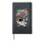 Astronaut with Planet Balloons Solar Galaxy System STEM Hardcover Journal, Black