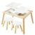 Asweets Sensory Table for Toddlers, Indoor Table with Storage Bins, Kids Play Activity Desk with 3 White Bins & 2 Chairs for Boys Girls Gift, 29”L x 20”W x 21”H