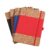 ASWRTYJO A5 Cork Spliced PU Strap Notebook Business Office Students 4 Books