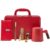 ASWRTYJO Red Business Set Notebook Bookmark Water Cup Gift Box 5-Piece