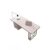ATFRCGYBCZ Home Office Desks Modern Office Stone Slab Desk, Executive