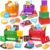 Atoylink Montessori Toys Shape Sorter for Toddlers, Wooden Stacking Blocks Nesting Boxes Baby Everyday Objects Shape Sorting Toys Matching Games, Preschool Learning Toys for Boys Girls