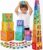 Atoylink Toddler Sorting & Stacking Toys with Wooden Magnetic Alphabet, 10-Piece Baby Number Stacking Blocks Nesting Boxes, Montessori Educational Preschool Toys for Toddlers 1-3 Boys Girls Gift