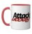 ATTACK/RECON Coffee Ceramic Mug, Red/White, 11oz