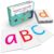 Attractivia Magnetic Big Alphabet ABC Flash Cards – 52 Sturdy Uppercase & Lowercase Large Letters, Colored – for Classroom Teachers, Homeschool, ESL, Kids and Adults