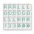 Audyefary Mahjong Practice Board 3D Printed Solo Trainer, Green