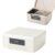 AUINWORLD Lockable Storage Container Bin with Tray, 2.11 Gallon Plastic Organizer Box with Combination Lock for Office Home(White)