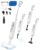 AUKACI F2BE Steam Mop,12-in-1 Handheld Steam Cleaner,Powerful Detachable Steam Mop for Floor Cleaning,360ML Tank,15FT Power Cable,Scrubbing Steam Cleaner for Home,Hardwood,Tile,Grout,Furniture-Beige