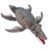AULUDA Dinosaur Plush Toy, Mosasaurus Stuffed Animal Throw Plushie Pillow Doll, Soft Grey Fluffy Friend Hugging Cushion – Present for Every Age & Occasion