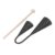 Aumotop Traditional Latin Agogo Bell Toy, Durable Metal Construction for Musical Development, Suitable for Children, Includes Wooden Stick, 18.5cm