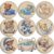 AuraDraw 8 Pack Bear Diamond Art Painting Coasters Kits, Animal Diamond Painting Coaster with Holder for Adults, 5D Full Drill DIY Diamond Dot Gem Art Kit for Home Decor (Little Bear)