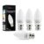 Auraglow 5W B22 LED Candle Bulbs, 3000K Warm White, 4 Pack