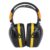 Aurikall Noise Reduction Earmuffs Foldable Lightweight ABS Hearing Protection Safety Ear Muffs for Garden Mowing Black Yellow (Black)